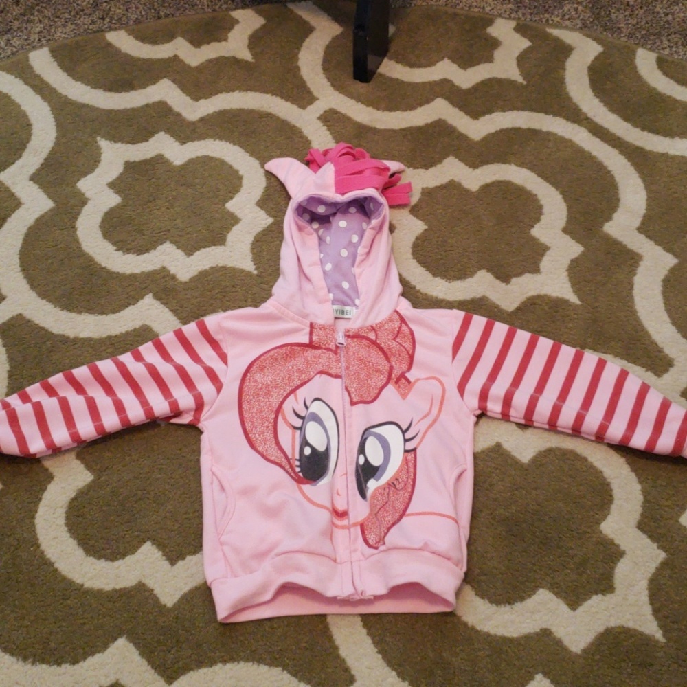 Toddler size 3T Pinky Pie hoodie